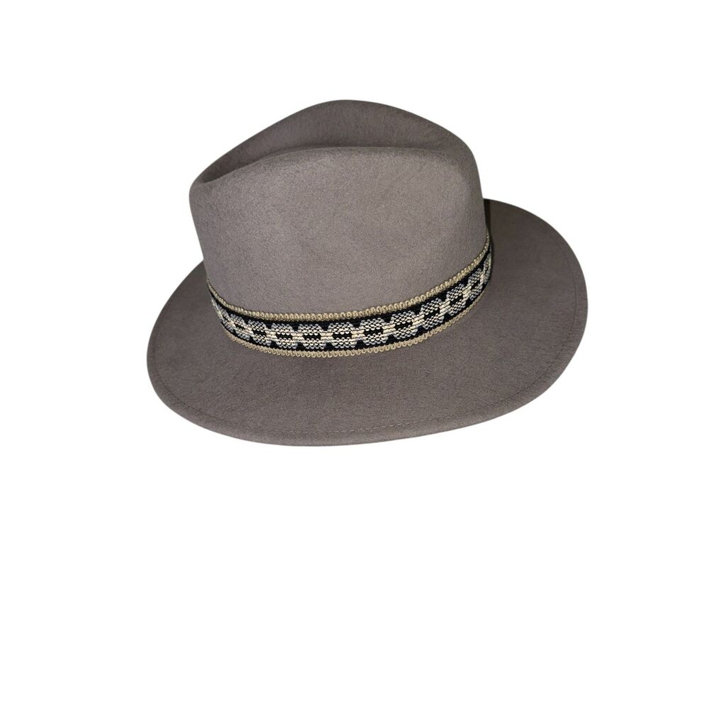brixton fiona ii traveler women's wool felt fedora Gray Size Small - Picture 2 of 7